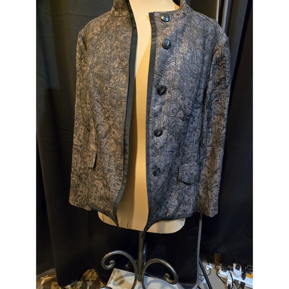 Coldwater Creek Jackets & Blazers - Coldwater Creek Womens Jacket Blazer Paisley Long Sleeves, Size 10